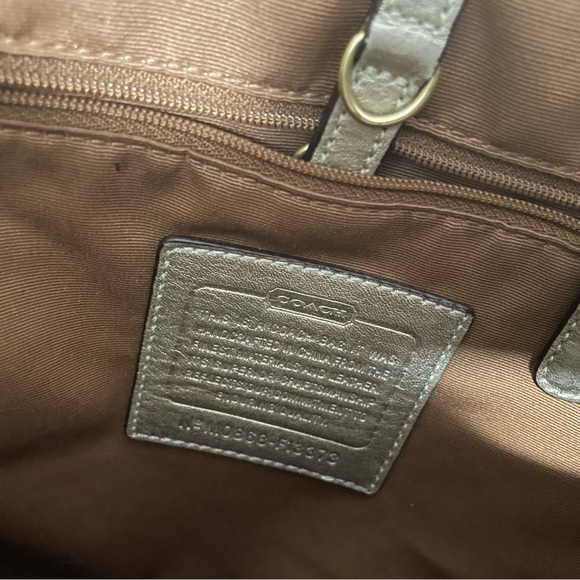 Coach Tan and Gold Women's Tote Bag - Picture 6 of 10